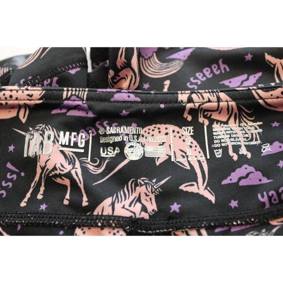 IAB Mfg women's 3 in no-ride unicorn narwhal athletic gym workout shorts - Picture 8 of 9